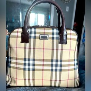 Authentic Burberry Nova Check Dome Bag